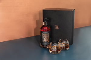 J Black's Double Barrel Whiskey Batch #1 Limited Release 70cl Gift Pack Including 2 Glasses